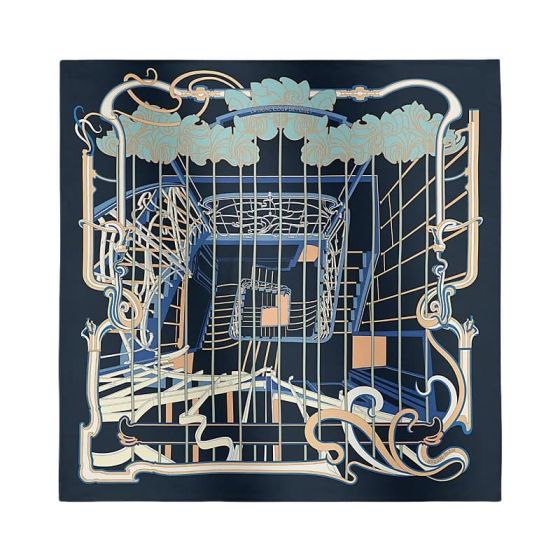 Hermès La Ligne Coup de Fouet scarf 90