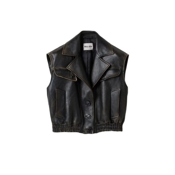 MIU MIU Nappa leather vest