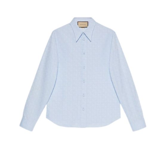 Gucci Horsebit jacquard cotton shirt