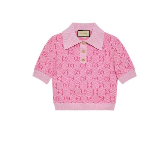 Gucci GG wool jacquard polo