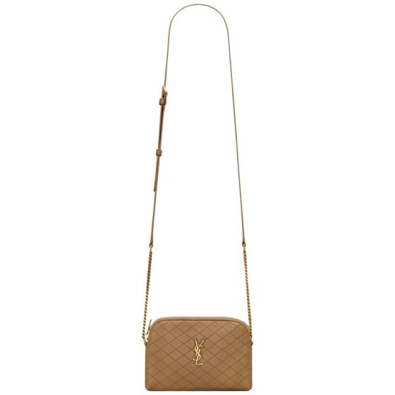 YSL GABY zipped pouch in quilted lambskin