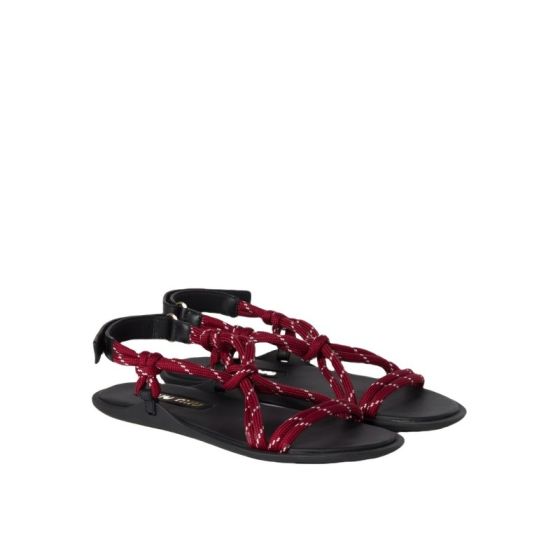 MIU MIU Riviere cord and leather sandals