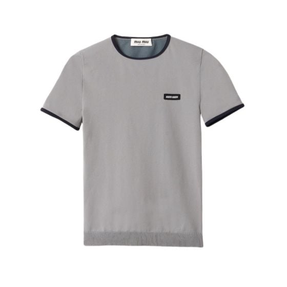 MIU MIU Technical yarn crew-neck sweater