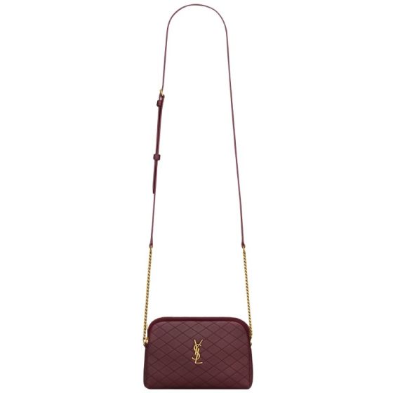 YSL Gaby zipped pouch in quilted lambskin