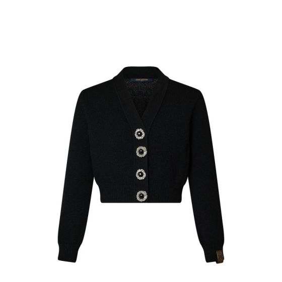LV Jewel Button Cardigan 
