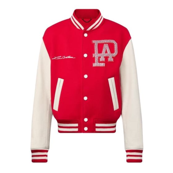 LV Mix Leather Varsity Blouson