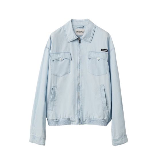 MIU MIU Chambray blouson jacket