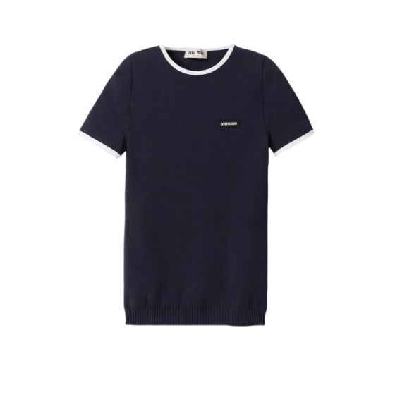 MIU MIU Technical yarn crew-neck sweater