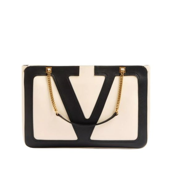 VALENTINO GARAVANI VIVA SUPERSTAR MEDIUM NAPPA LEATHER SHOPPING BAG