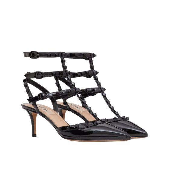 Valentino PATENT ROCKSTUD PUMPS WITH MATCHING STRAPS AND STUDS 