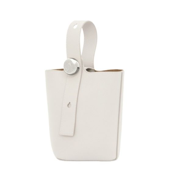 LOEWE Mini Pebble Bucket bag in soft grained calfskin