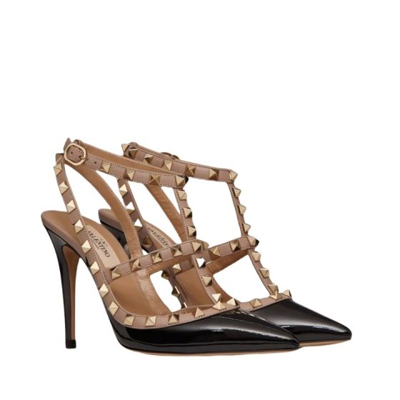 Valentino PATENT ROCKSTUD CAGED PUMP 