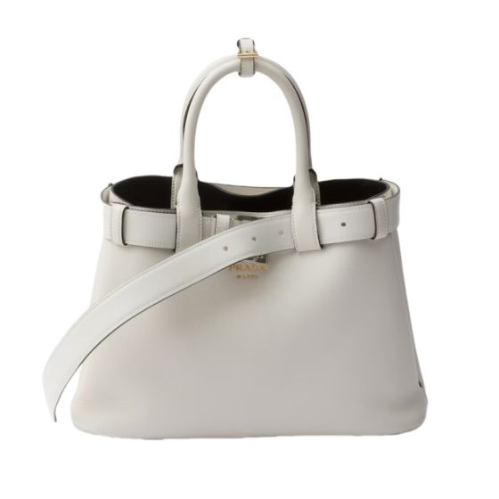 Prada Buckle small leather handbag with belt
