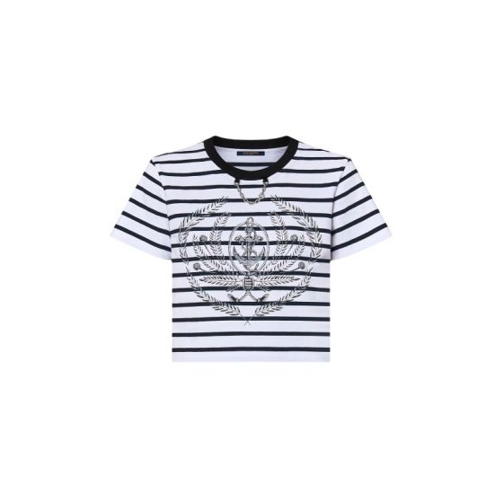 LV Striped Anchor Crop Top 