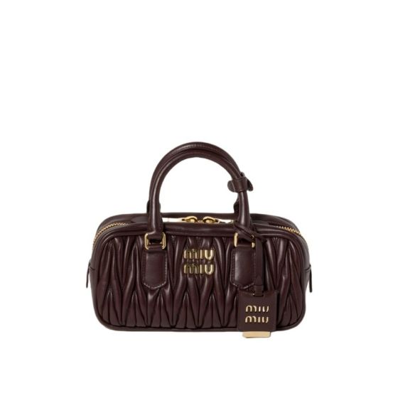 MIU MIU Arcadie matelassé nappa leather bag