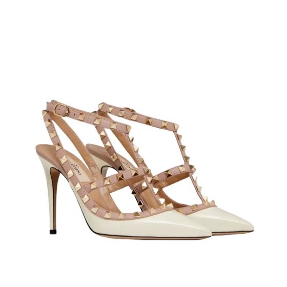 Valentino PATENT ROCKSTUD CAGED PUMP 