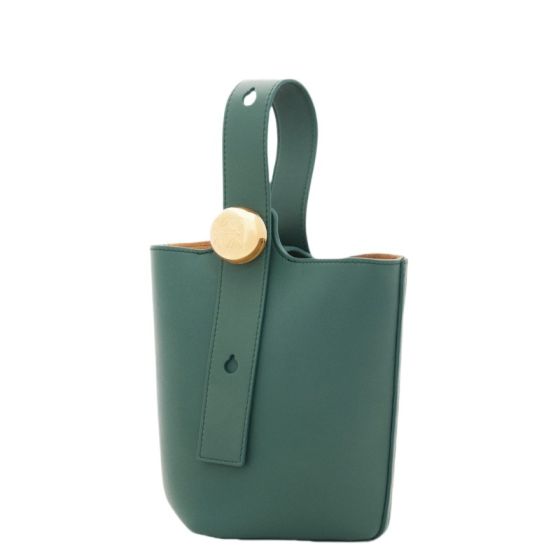LOEWE Mini Pebble bucket in smooth calfskin