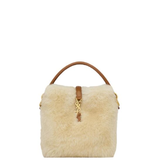 YSL LE 37 mini in shearling