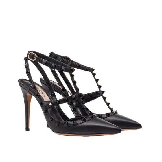 Valentino ROCKSTUD ANKLE STRAP PUMP WITH TONAL STUDS