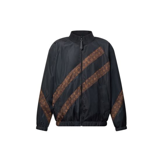 LV Monogram Stripe Zip-Up Jacket 