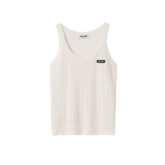 MIU MIU Cashmere and silk tank top