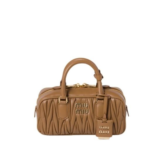 MIU MIU Arcadie matelassé nappa leather bag