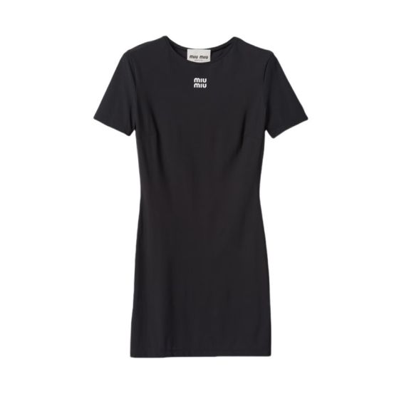 MIU MIU Stretch jersey minidress
