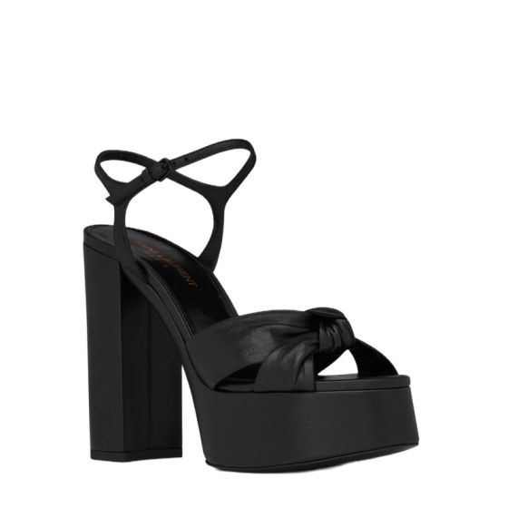 YSL BIANCA Platform sandals in smooth leather