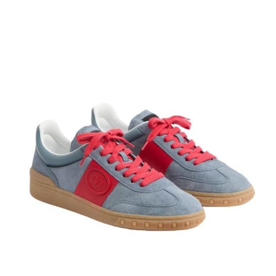Valentino UPVILLAGE LOW TOP SNEAKER IN SPLIT LEATHER AND CALFSKIN NAPPA