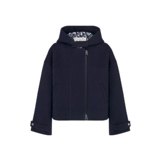 Dior Zipped Peacoat with Hood