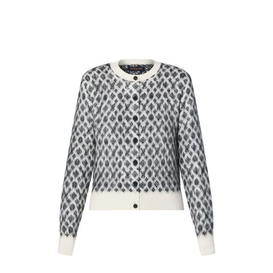 LV Monogram Brushed Knit Cardigan 