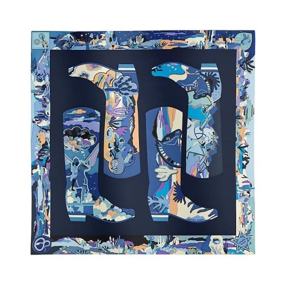 Hermès Bottes Story scarf 90
