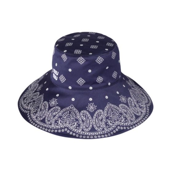 Miu Miu Printed cotton hat