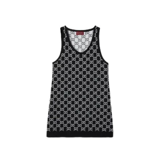Gucci GG wool jacquard mini dress