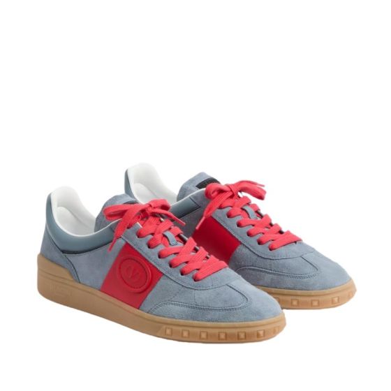 Valentino UPVILLAGE LOW TOP SNEAKER IN SPLIT LEATHER AND CALFSKIN NAPPA