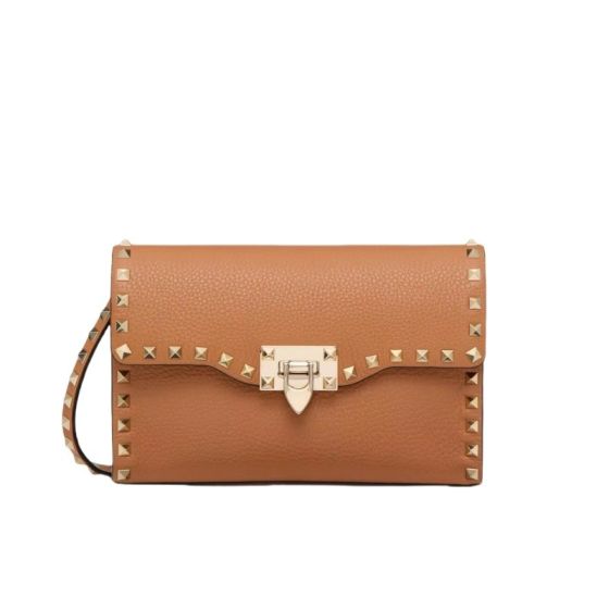 Valentino SMALL ROCKSTUD GRAINY CALFSKIN CROSSBODY BAG