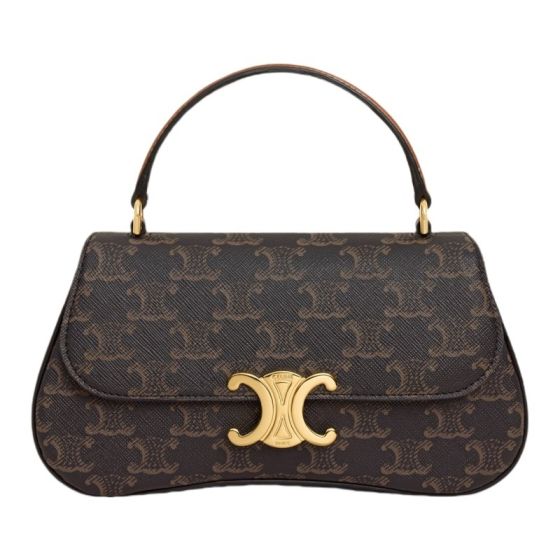 TEEN CELINE LOLA IN TRIOMPHE CANVAS AND CALFSKIN
