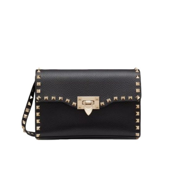 Valentino SMALL ROCKSTUD GRAINY CALFSKIN CROSSBODY BAG