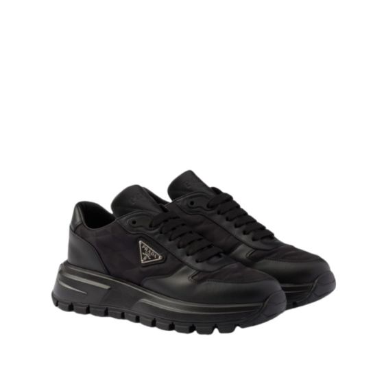 Prada Prax 01 Re-Nylon and leather sneakers
