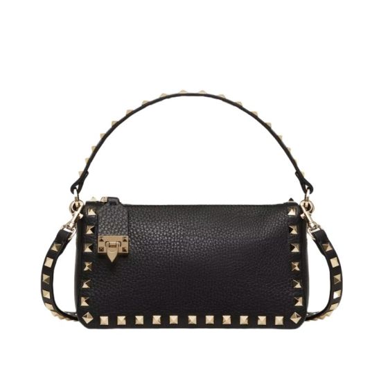 Valentino SMALL ROCKSTUD GRAINY CALFSKIN CROSSBODY BAG
