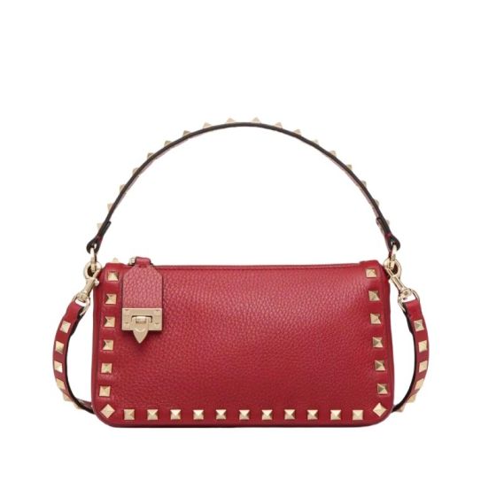 Valentino SMALL ROCKSTUD GRAINY CALFSKIN CROSSBODY BAG