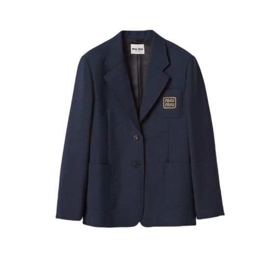 MIU MIU Single-breasted mohair jacket