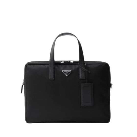 Prada Re-Nylon and Saffiano leather briefcase