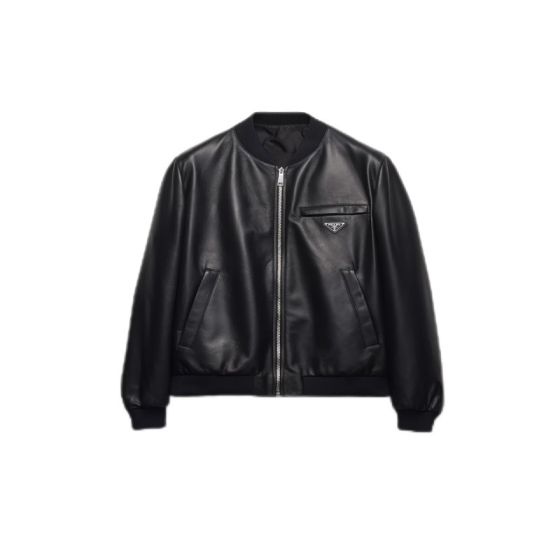 Prada Nappa leather bomber jacket