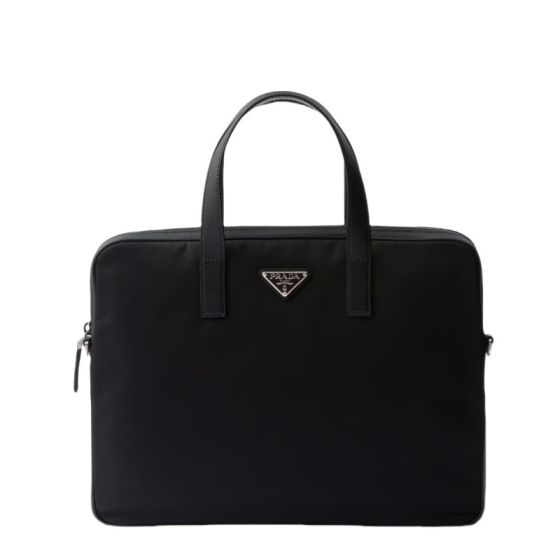 Prada Re-Nylon and Saffiano leather briefcase