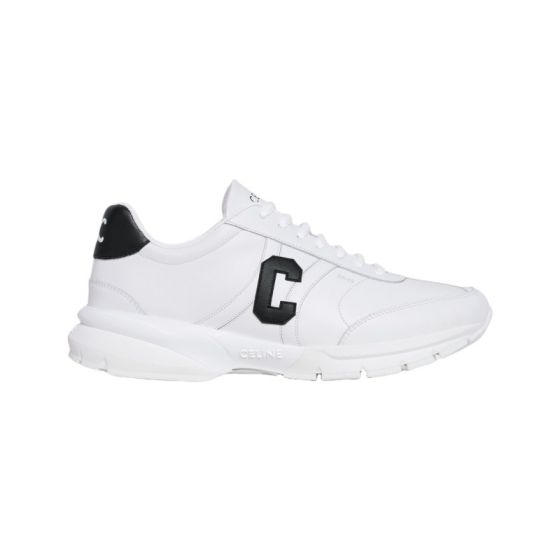 CELINE RUNNER CR-02 LOW LACE-UP SNEAKER in CALFSKIN
