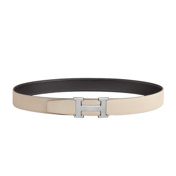 Hermès H belt buckle & Reversible leather strap 32 mm
