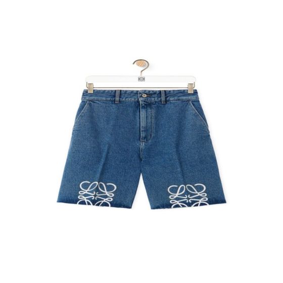 LOEWE Anagram shorts in denim