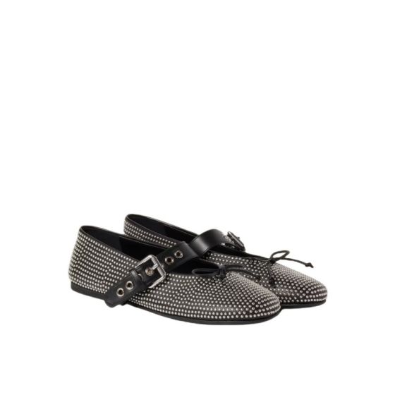 MIU MIU Calf leather ballerina flats