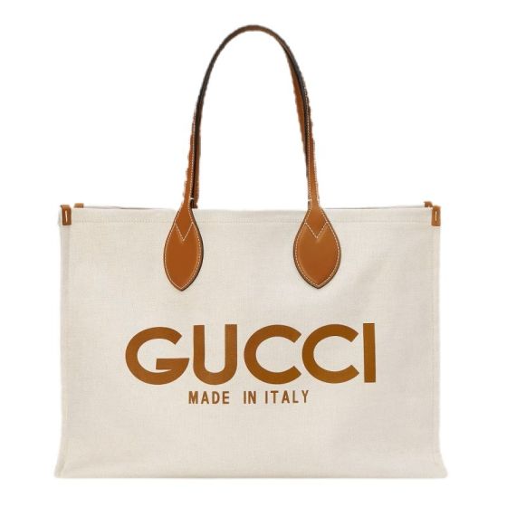 Large tote bag with Gucci print